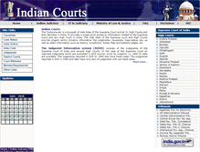 Tablet Screenshot of indiancourts.nic.in
